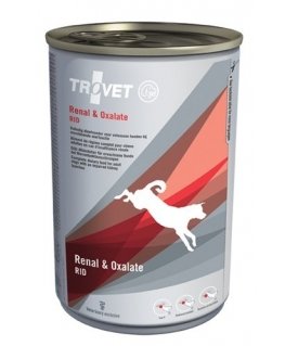 TROVET Renal & Oxalate RID ar vistu - Mitrā suņu barība - 400 g