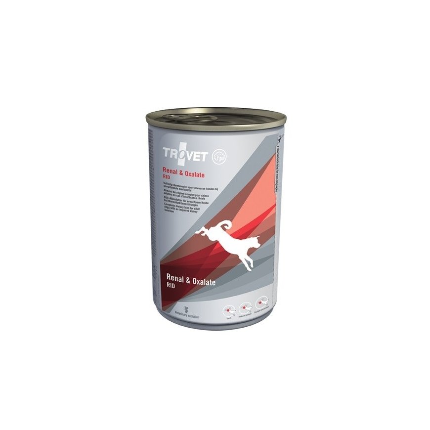 TROVET Renal & Oxalate RID with chicken - Wet dog food - 400 g