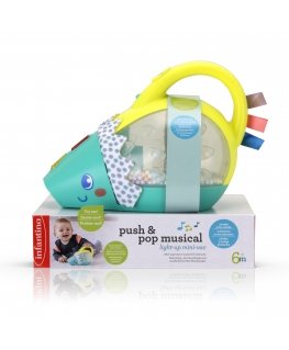 INFANTINO Push & pop musical light-up mini-vac