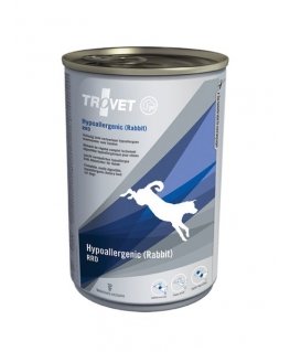 TROVET Hypoallergenic RRD ar truši - Mitrā suņu barība - 400 g