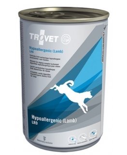 TROVET Hypoallergenic LRD ar jēru - Mitrā suņu barība - 400 g