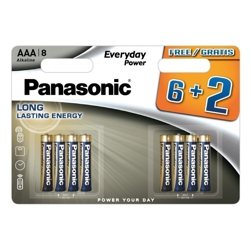 Panasonic Everyday Power LR03EPS/8B 6+2 pack – 2