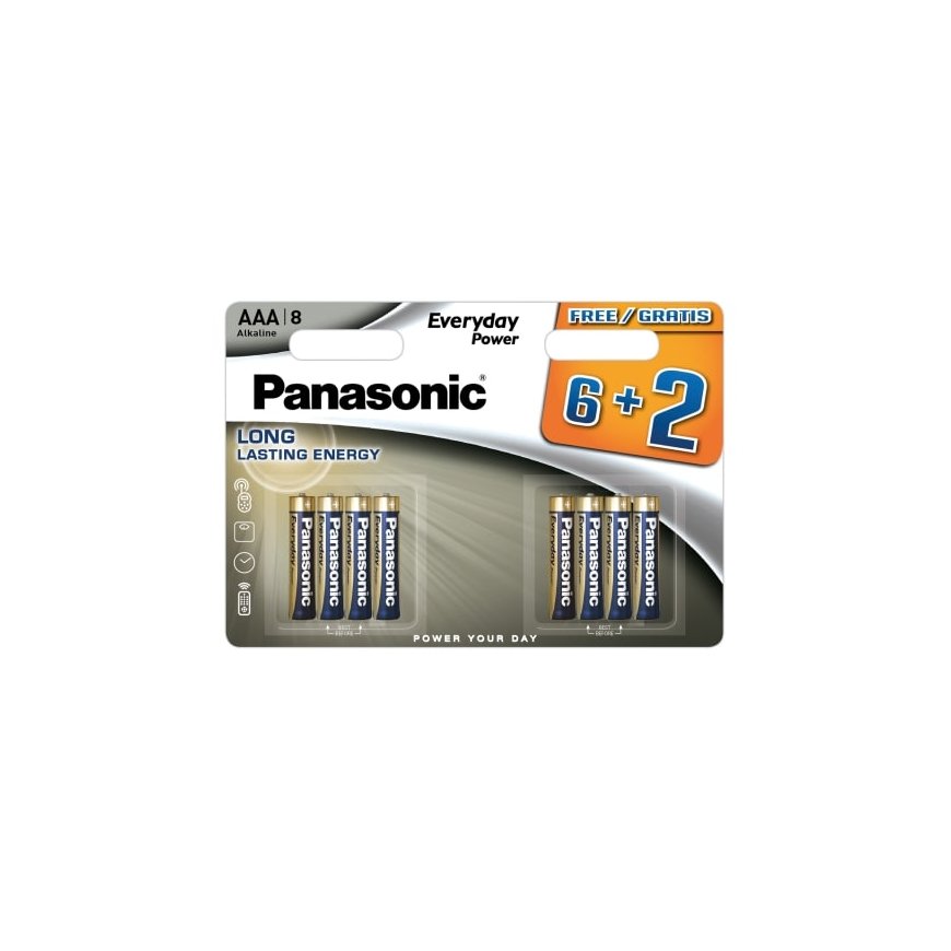 Panasonic Everyday Power LR03EPS/8B 6+2 pack – 3