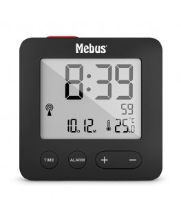 Mebus 25801 wekker Digitaalinen herätyskello Musta