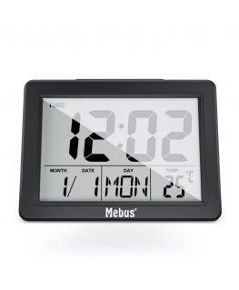 Mebus 25739 modinātājpulkstenis/taimeris Kvarca modinātājpulkstenis Melns