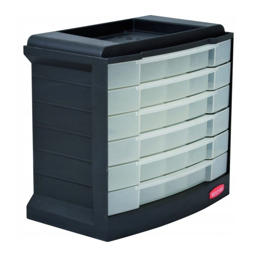 CURVER BOX WITH PULL-OUT DRAWERS