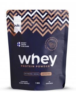 PULS Whey Double Chocolate protein powder, 1 kg