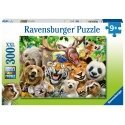 Ravensburger pusle 300 tk Eksootilise loomade selfi Ravensburger pusle 300 tk Eksootilise loomade selfi
