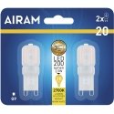 Airam LED bulb dome opal G9 lamp 200 lm 2-pack