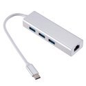 RoGer AD15642 USB-C Хаб - Разделитель 3 x USB 3.0 / RJ45 RoGer AD15642 USB-C Хаб - Разделитель 3 x USB 3.0 / RJ45