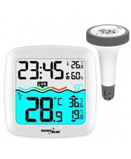 Wireless Swimming Pool Temperature Sensor Weather Station Humidity DCF RCC