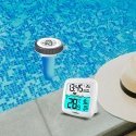 Bezvadu peldbaseina temperatūras sensora meteoroloģiskā stacija Mitrums DCF RCC Bezvadu peldbaseina temperatūras sensora meteoroloģiskā stacija Mitrums DCF RCC