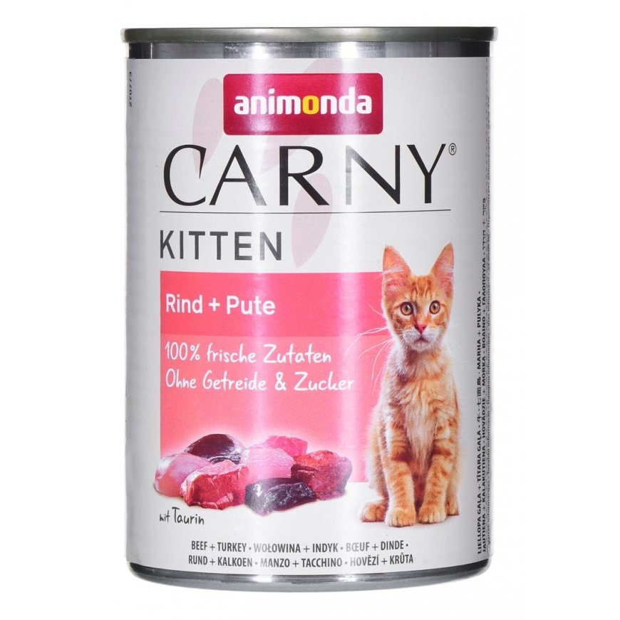 ANIMONDA Carny Kitten garša: liellopu gaļa