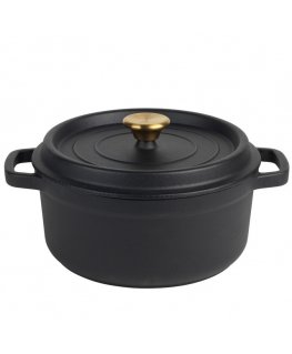 Russell Hobbs RH02524BEU7 Cast iron stockpot 24cm black