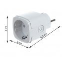 RoGer Smart WI FI Remote Controlled Socket White RoGer Smart WI FI Remote Controlled Socket White