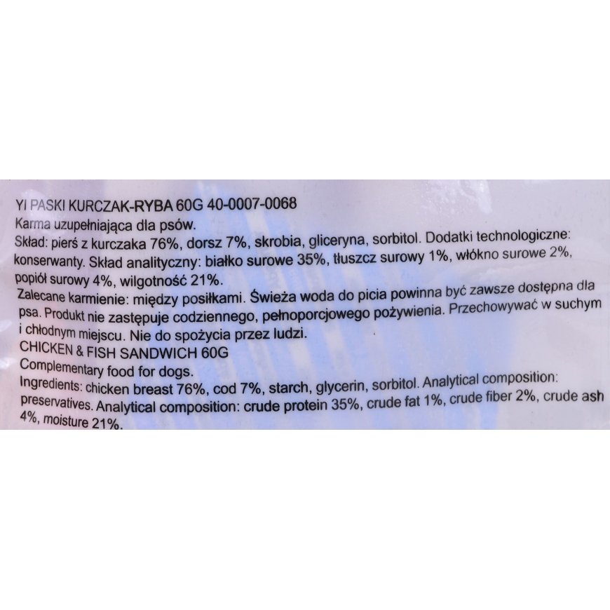 Tükeldatud liharibad kana ja kalaga 60 g – 2