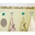 Tatkraft TEAM self-adhesive hooks, 4 pcs (2 pandas and 2 frogs), L5.5xH5.5xD1 cm, strong adhesive la