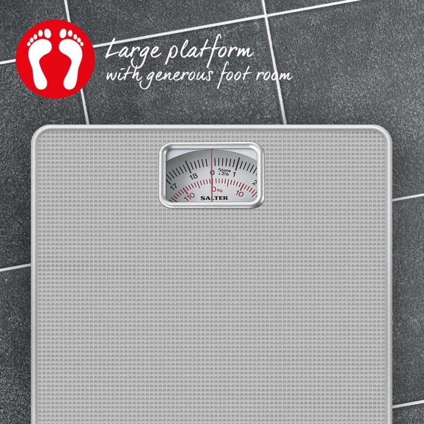 Salter 433 SVDR Mechanical Bathroom Scale Silver – 3