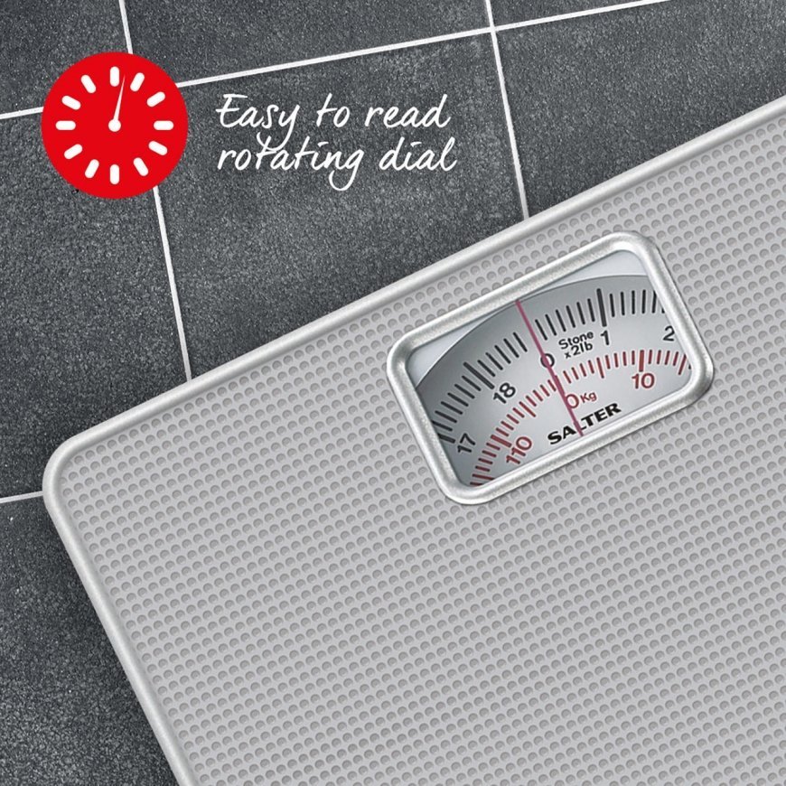 Salter 433 SVDR Mechanical Bathroom Scale Silver – 6