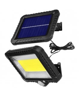 Maclean Energy MCE438 Saules LED prožektors ar kustības sensoru, IP44, 5W, 400lm, 6000K auksti balts, litija akumulators 1300mAh