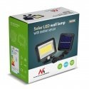 Maclean Energy MCE438 Solar LED Floodlight with motion sensor, IP44, 5W, 400lm, 6000K cold white, li