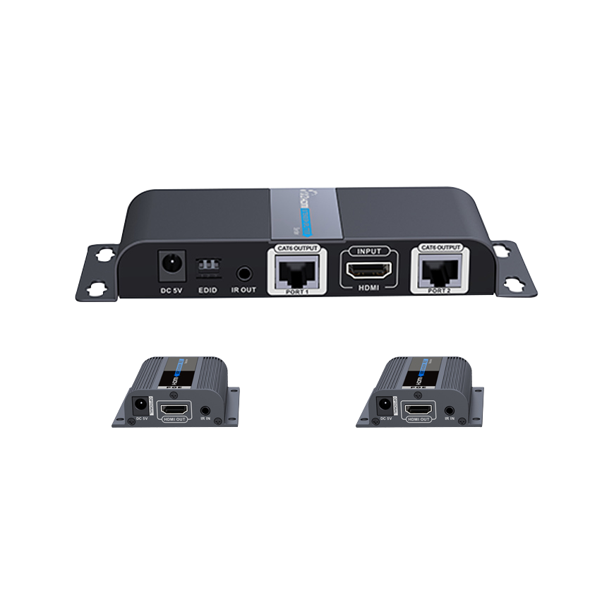HDMI transmitter DELTACOIMP via Ethernet cable, 1080p in 60Hz, up to 40m, black / HDMI-275 – 2