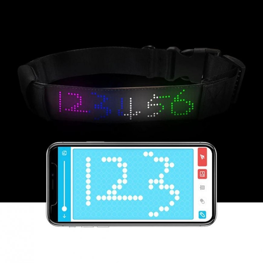 Doggy Village Programmable/interactive collar with color LED display for medium and large dogs – 7