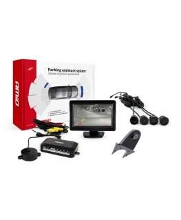 Amio Parkavimo jutiklių rinkinys tft01 4,3 colių su kamera hd-502-ir 4 juodi jutikliai