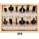 Vorel milling bits for wood 12pcs, 8mm shank, 22550 Vorel milling bits for wood 12pcs, 8mm shank, 22550
