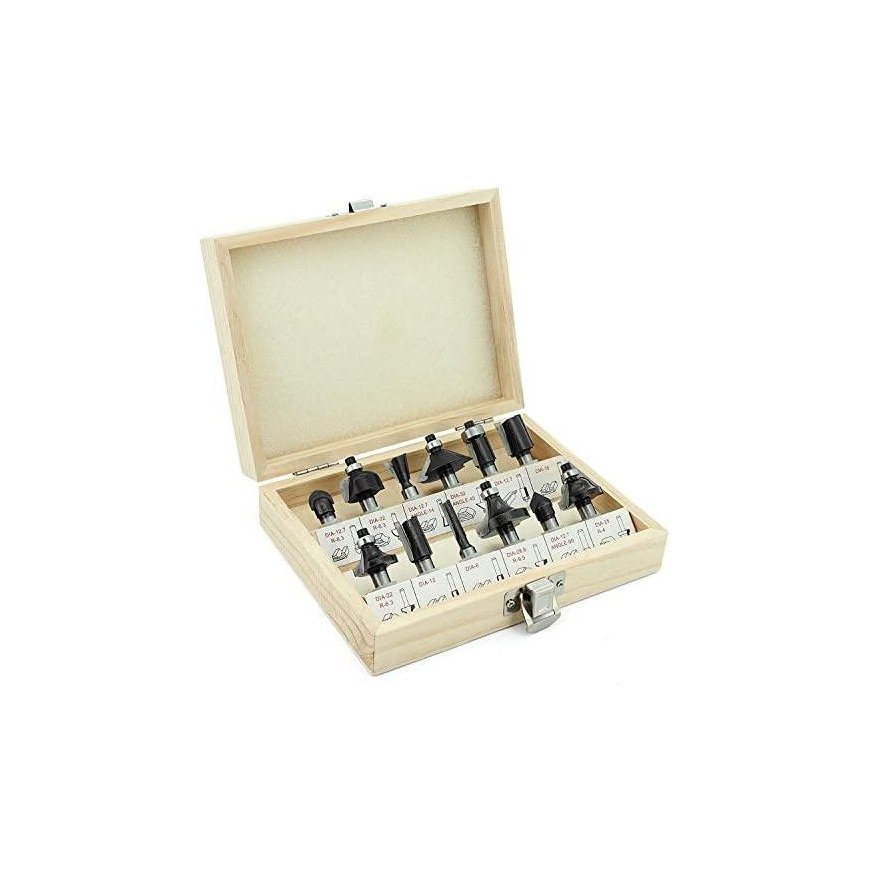 Vorel milling bits for wood 12pcs, 8mm shank, 22550 – 4