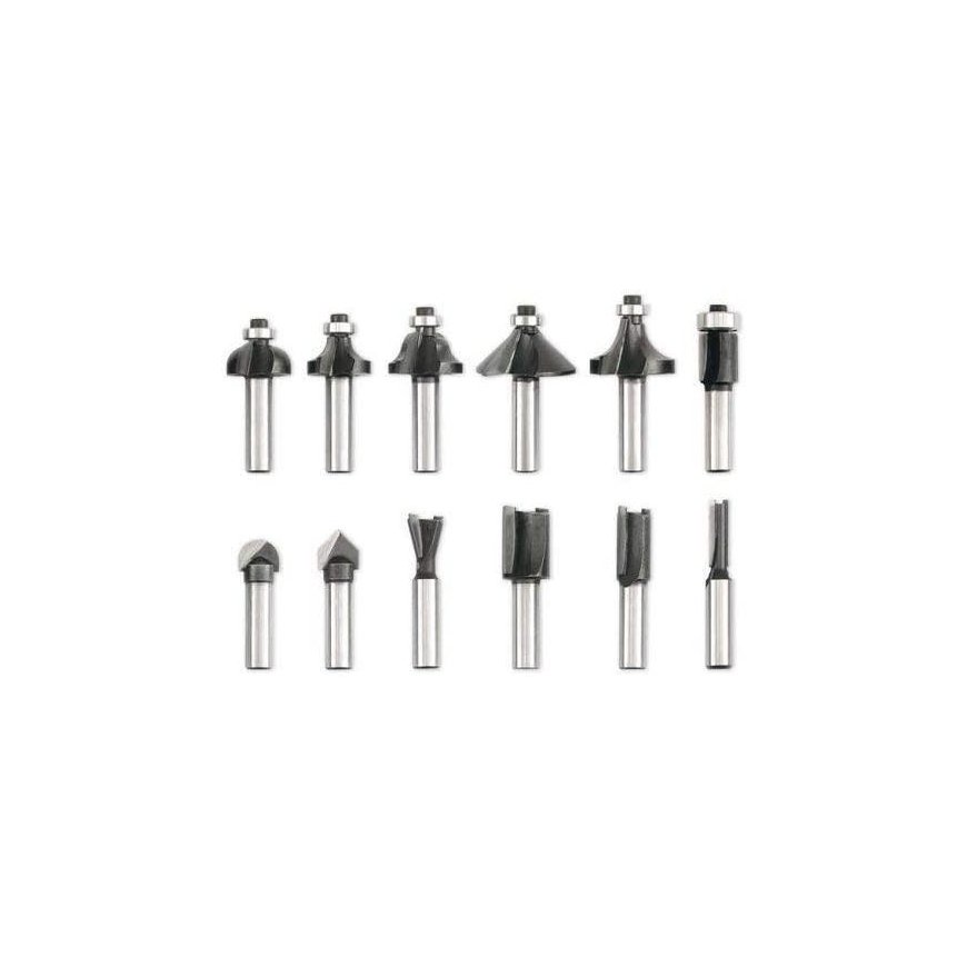 Vorel milling bits for wood 12pcs, 8mm shank, 22550 – 6