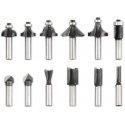 Vorel milling bits for wood 12pcs, 8mm shank, 22550 Vorel milling bits for wood 12pcs, 8mm shank, 22550