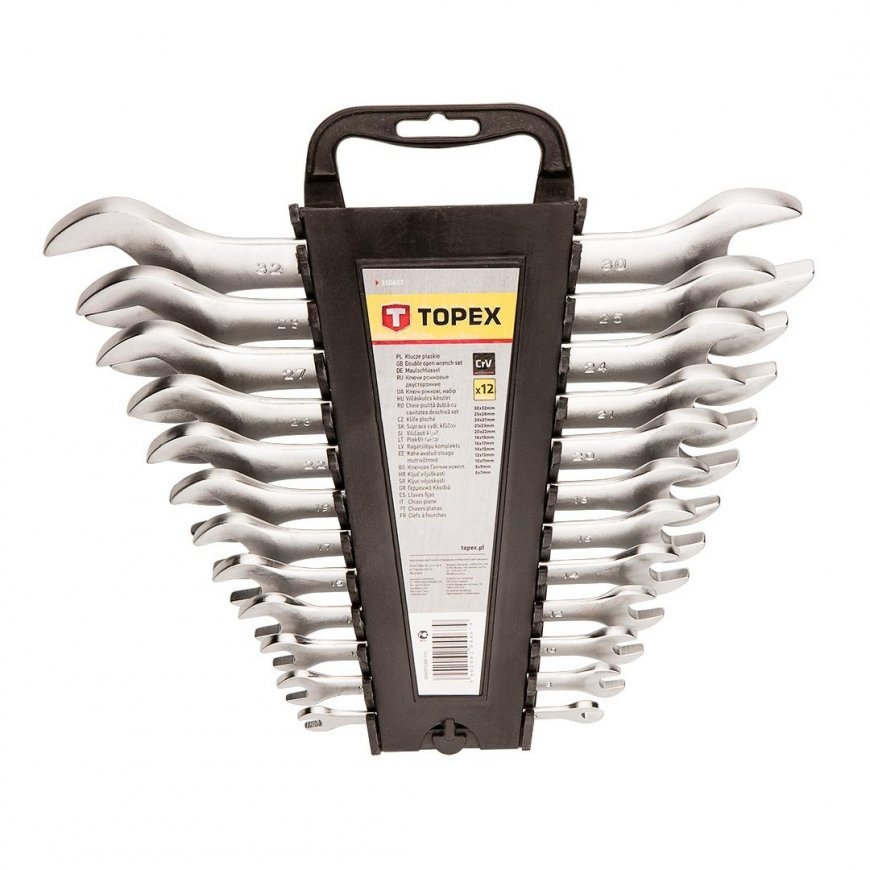 Topex Flat spanner set 6-32mm 12 pcs. (35D657) – 3