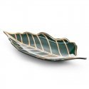 Eurofirany LIMITED COLLECTION LILI3 Decorative leaf-shaped plate, 41 X 19 X 5 cm, color: turquoise, Eurofirany LIMITED COLLECTION LILI3 Decorative leaf-shaped plate, 41 X 19 X 5 cm, color: turquoise,