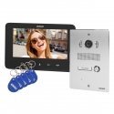 Orno Hands-free video intercom kit, color, LCD 7 inch, with proximity key fob reader, in-ground inte Orno Hands-free video intercom kit, color, LCD 7 inch, with proximity key fob reader, in-ground inte
