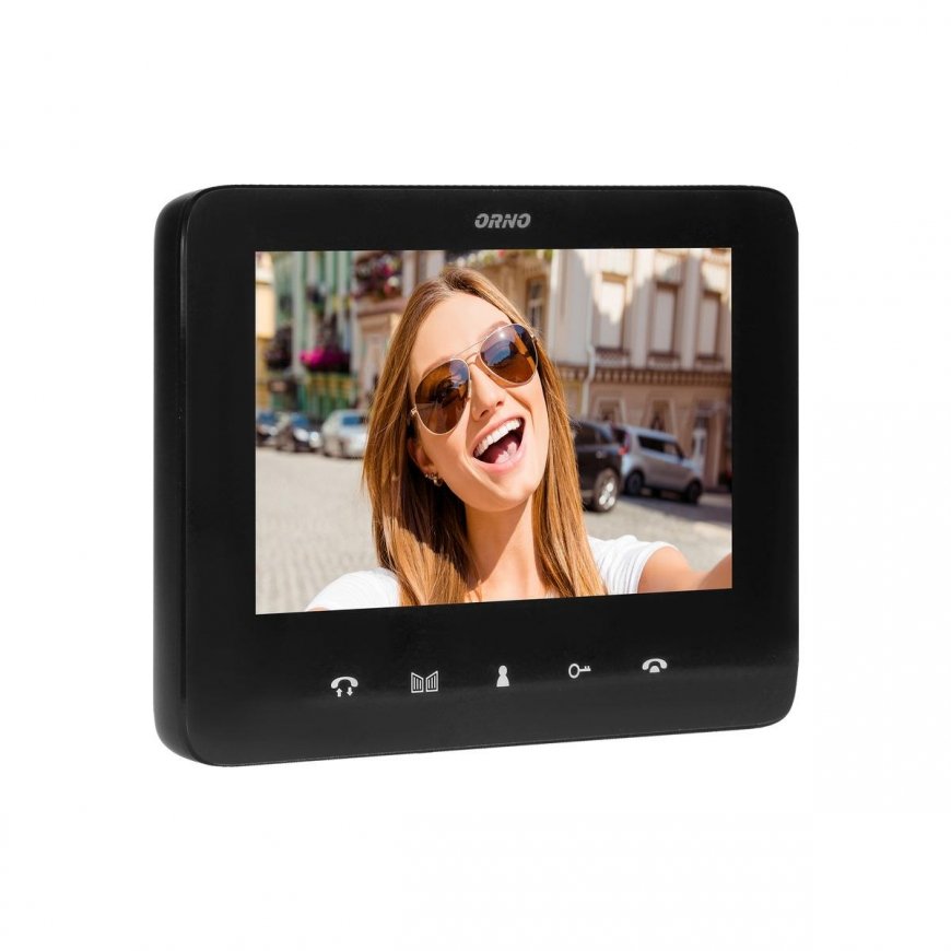 Orno Hands-free video intercom kit, color, LCD 7 inch, with proximity key fob reader, in-ground inte – 7