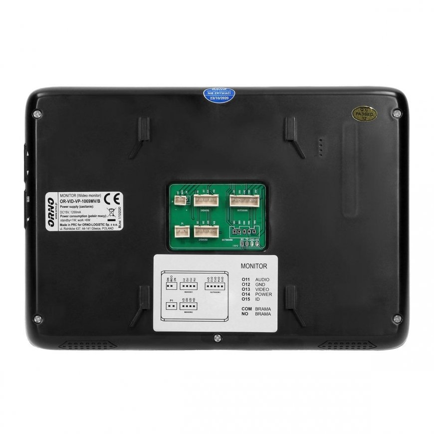 Orno Laisvų rankų vaizdo domofono komplektas, spalvotas, LCD 7 colių, su proximity key fob skaitytuv – 13