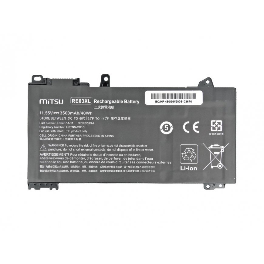 MITSU BATTERY BC/HP-450G6 (HP 3500 MAH 40 WH) – 3
