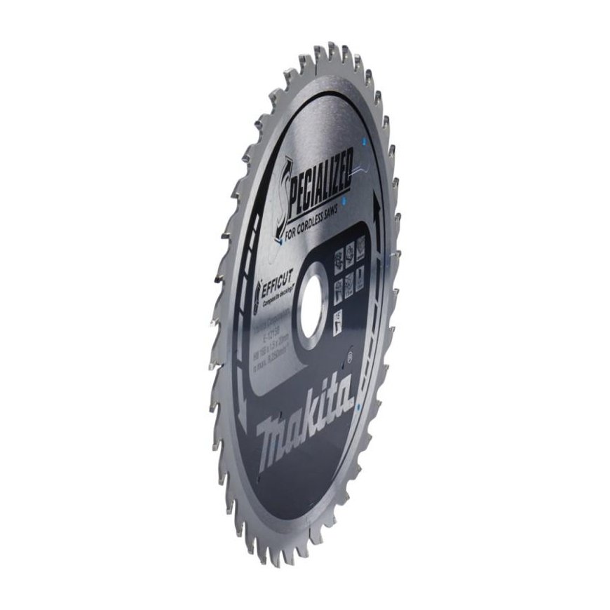 Makita E-12158 TCT saw 165X1.5X20mm 15° T40 EFFICUT for glued panels – 3