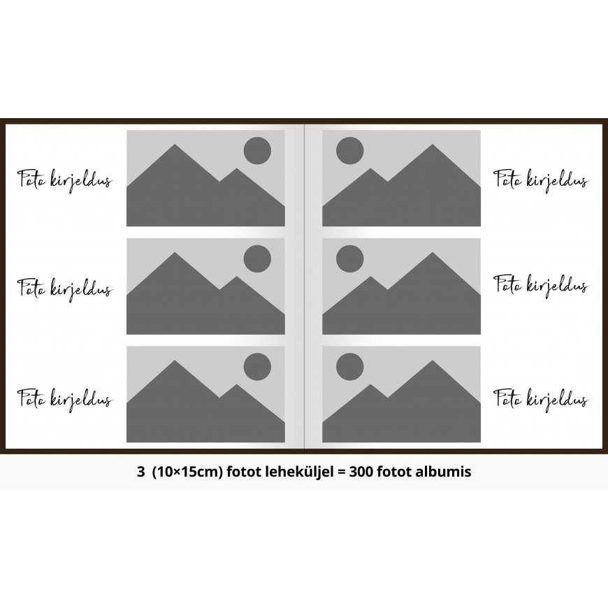 Victoria Collection Albumas B100PG Classic Kreminis, ruda – 6
