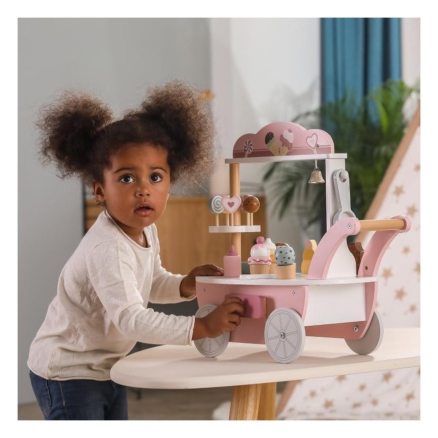 Viga Toys Žaislinė medinė cukrainė ir ledų parduotuvė vaikams PolarB Viga – 9