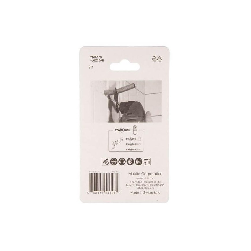 Makita B-64939-5 Įgilinamieji pjovimo diskai 32mm TMA059 BiM, STARLOCK, Metalas 5Vnt – 3