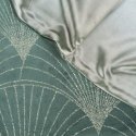 Eurofirany BLINK / 14 Velvet table runner with a large art deco fan pattern, 35X180 cm, color: dark Eurofirany BLINK / 14 Velvet table runner with a large art deco fan pattern, 35X180 cm, color: dark