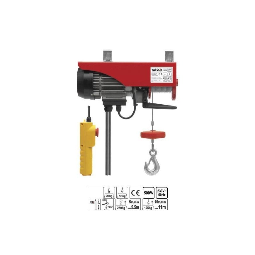 YATO Electric lift 500 W 125/250 kg