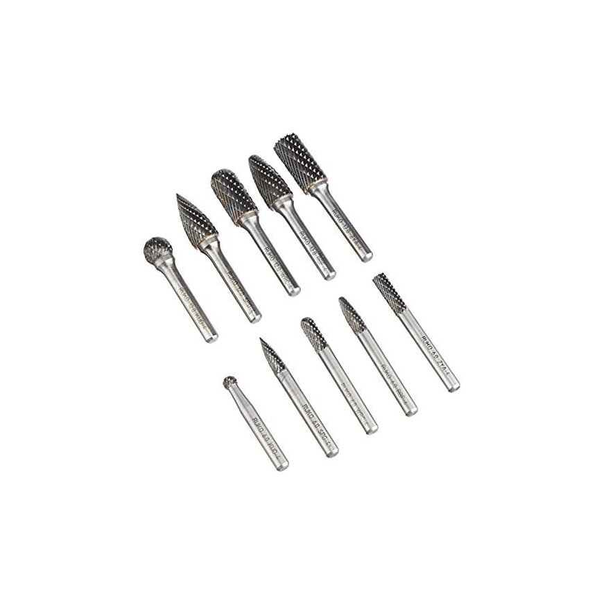 10-piece carbide milling cutter set RUKO – 11