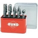 10 dalių kietmetalių frezų rinkinys RUKO 10 dalių kietmetalių frezų rinkinys RUKO