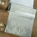Bedding set Eurofirany ROYAL / 3 Velvet table runner with rhinestones, 35X220 cm, color: silver