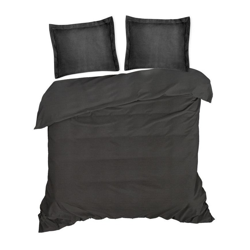 Eurofirany NOVA COLOR POS/NOVAC/CZA/PO Cotton duvet cover with satin gloss, 220X200 cm, color: black – 5