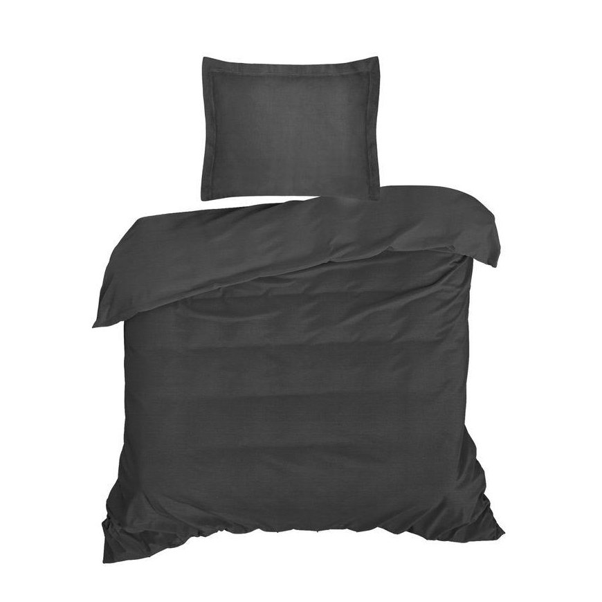 Eurofirany NOVA COLOR POS/NOVAC/CZA/PO Cotton duvet cover with satin gloss, 220X200 cm, color: black – 6