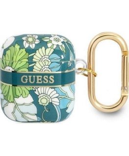 Guess Guess GUA2HHFLN AirPods Cover Green/Green Flower Band Set